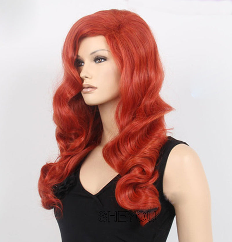 High Quality Jessica Rabbit Cosplay Wig Copper Red