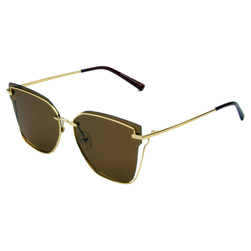 MURCIA | Women Fashion Block Cat Eye Flat Lens Wire Art Polarized Sung