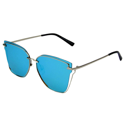 MURCIA | Women Fashion Block Cat Eye Flat Lens Wire Art Polarized Sung